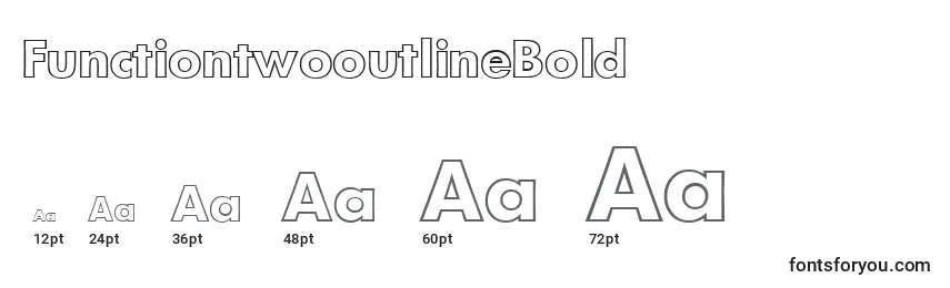 FunctiontwooutlineBold Font Sizes