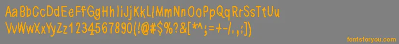 NowYourConscienceIsClear Font – Orange Fonts on Gray Background