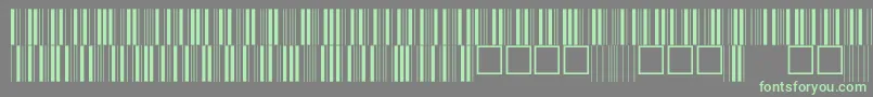 C39p12dhtt Font – Green Fonts on Gray Background