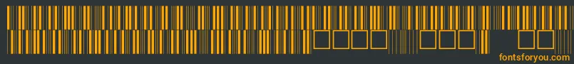 Шрифт C39p12dhtt – оранжевые шрифты на чёрном фоне