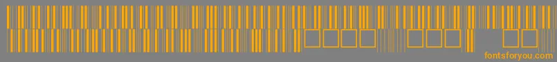 C39p12dhtt Font – Orange Fonts on Gray Background