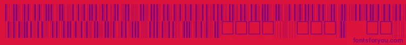 C39p12dhtt Font – Purple Fonts on Red Background