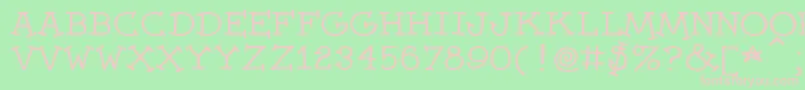 Dummies Font – Pink Fonts on Green Background