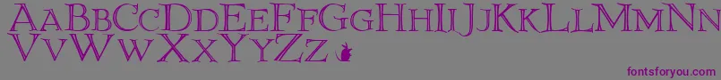 9eliotld Font – Purple Fonts on Gray Background
