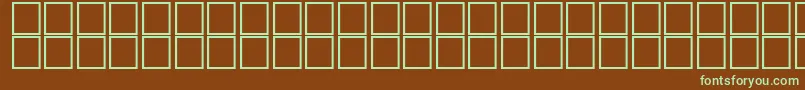 Шрифт AlBsher – зелёные шрифты на коричневом фоне
