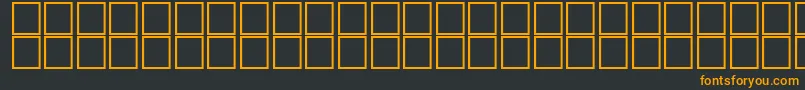Шрифт AlBsher – оранжевые шрифты на чёрном фоне
