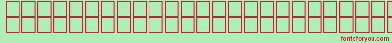 AlBsher-fontti – punaiset fontit vihreällä taustalla