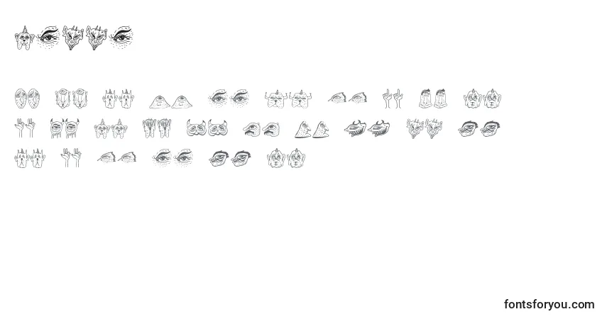 Шрифт Messe – алфавит, цифры, специальные символы