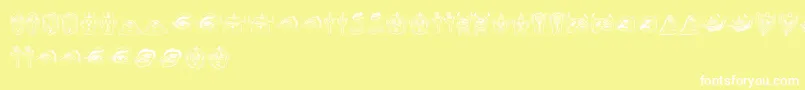 フォントMesse – 黄色い背景に白い文字