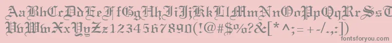 LinustextRegular Font – Gray Fonts on Pink Background