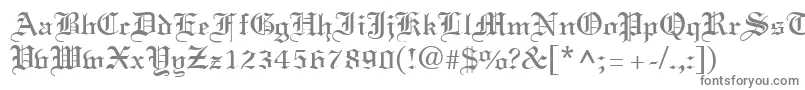 LinustextRegular Font – Gray Fonts on White Background