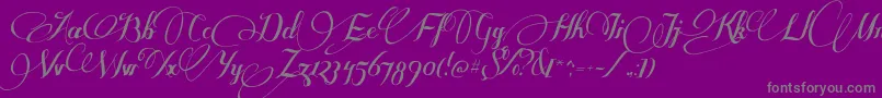SomeweatzWithSymbols Font – Gray Fonts on Purple Background