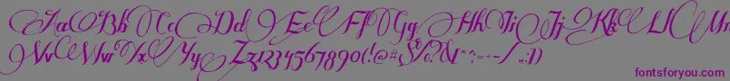 SomeweatzWithSymbols Font – Purple Fonts on Gray Background