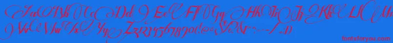 SomeweatzWithSymbols Font – Red Fonts on Blue Background
