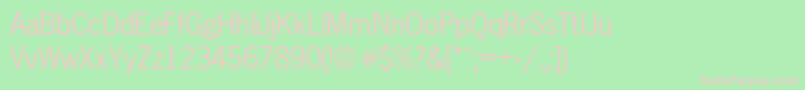 Newsgothic Font – Pink Fonts on Green Background