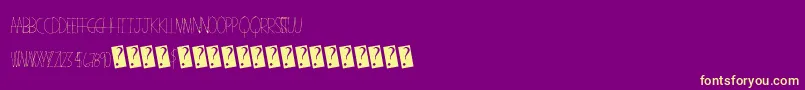 Americanfreedom Font – Yellow Fonts on Purple Background