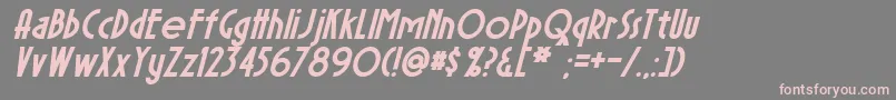 SierraMadreBoldItalic Font – Pink Fonts on Gray Background