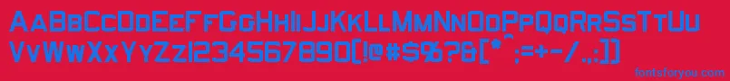 Norfolk Font – Blue Fonts on Red Background