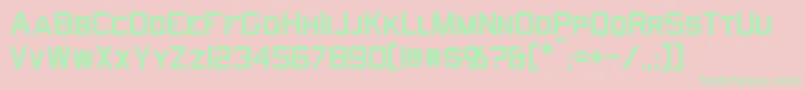 Norfolk Font – Green Fonts on Pink Background