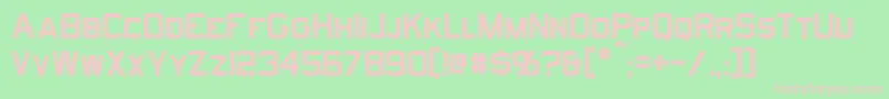 Norfolk Font – Pink Fonts on Green Background