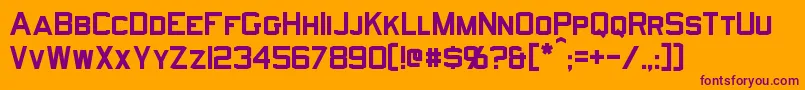 Norfolk Font – Purple Fonts on Orange Background