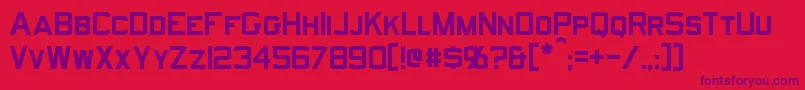 Norfolk Font – Purple Fonts on Red Background