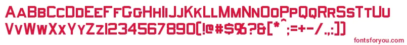 Norfolk Font – Red Fonts on White Background