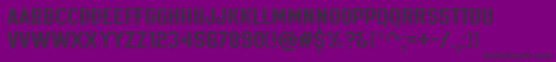 K22Xanthus Font – Black Fonts on Purple Background