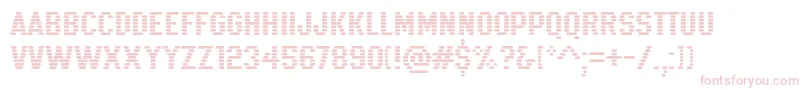 K22Xanthus Font – Pink Fonts on White Background