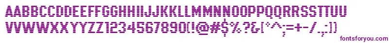 K22Xanthus Font – Purple Fonts on White Background