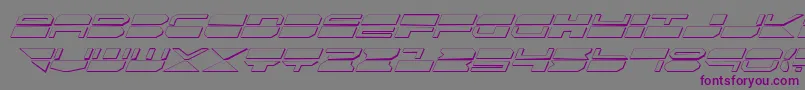 QuickmarkShadowItalic Font – Purple Fonts on Gray Background