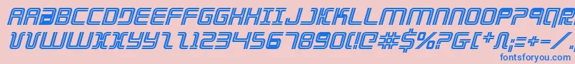 Elecdaybi Font – Blue Fonts on Pink Background