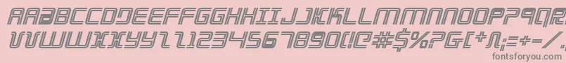 Elecdaybi Font – Gray Fonts on Pink Background