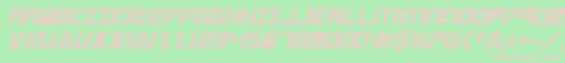 Elecdaybi-fontti – vaaleanpunaiset fontit vihreällä taustalla