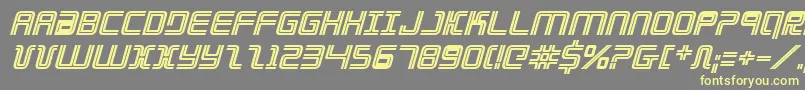 Elecdaybi Font – Yellow Fonts on Gray Background