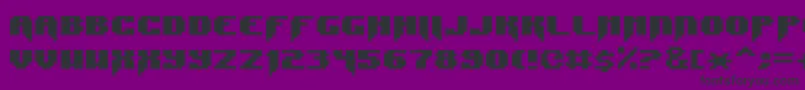 SyntaxE11-Schriftart – Schwarze Schriften auf violettem Hintergrund