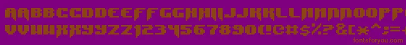 SyntaxE11 Font – Brown Fonts on Purple Background