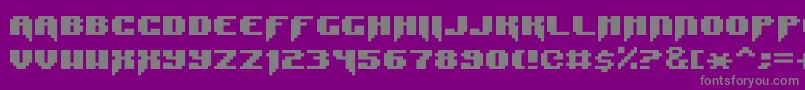 SyntaxE11-Schriftart – Graue Schriften auf violettem Hintergrund