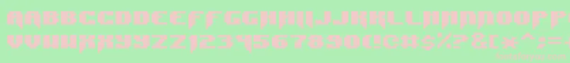 SyntaxE11-Schriftart – Rosa Schriften auf grünem Hintergrund