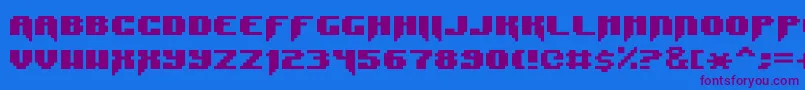 Weitere Informationen zur SyntaxE11-Schriftart SyntaxE11-Schriftart – Violette Schriften auf blauem Hintergrund