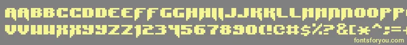 SyntaxE11-Schriftart – Gelbe Schriften auf grauem Hintergrund