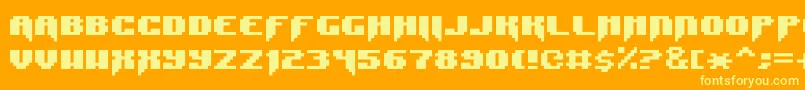 More about SyntaxE11 Font SyntaxE11 Font – Yellow Fonts on Orange Background
