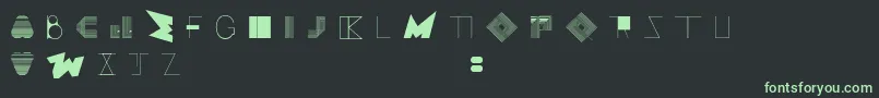 Czcionka BossMOne – zielone czcionki na czarnym tle