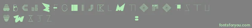 BossMOne-Schriftart – Grüne Schriften auf grauem Hintergrund