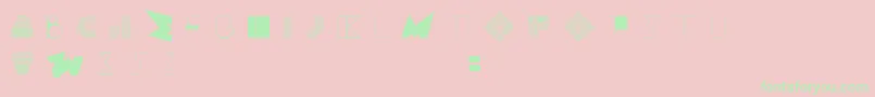 BossMOne Font – Green Fonts on Pink Background