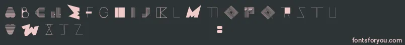 Czcionka BossMOne – różowe czcionki na czarnym tle