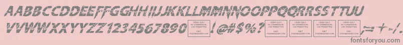 More about KnifefightballetItalic Font KnifefightballetItalic Font – Gray Fonts on Pink Background
