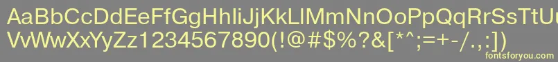 Pragmaticacftt Font – Yellow Fonts on Gray Background