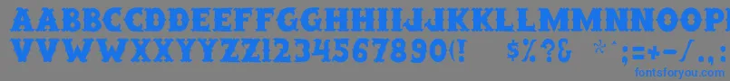 Weitere Informationen zur SaloonextTh-Schriftart SaloonextTh-Schriftart – Blaue Schriften auf grauem Hintergrund