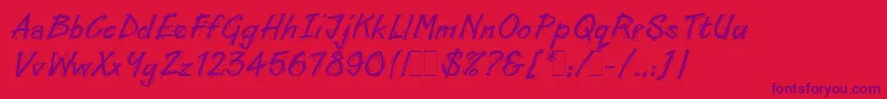 fuente LinoCutLetPlain.1.0 – Fuentes Moradas Sobre Fondo Rojo